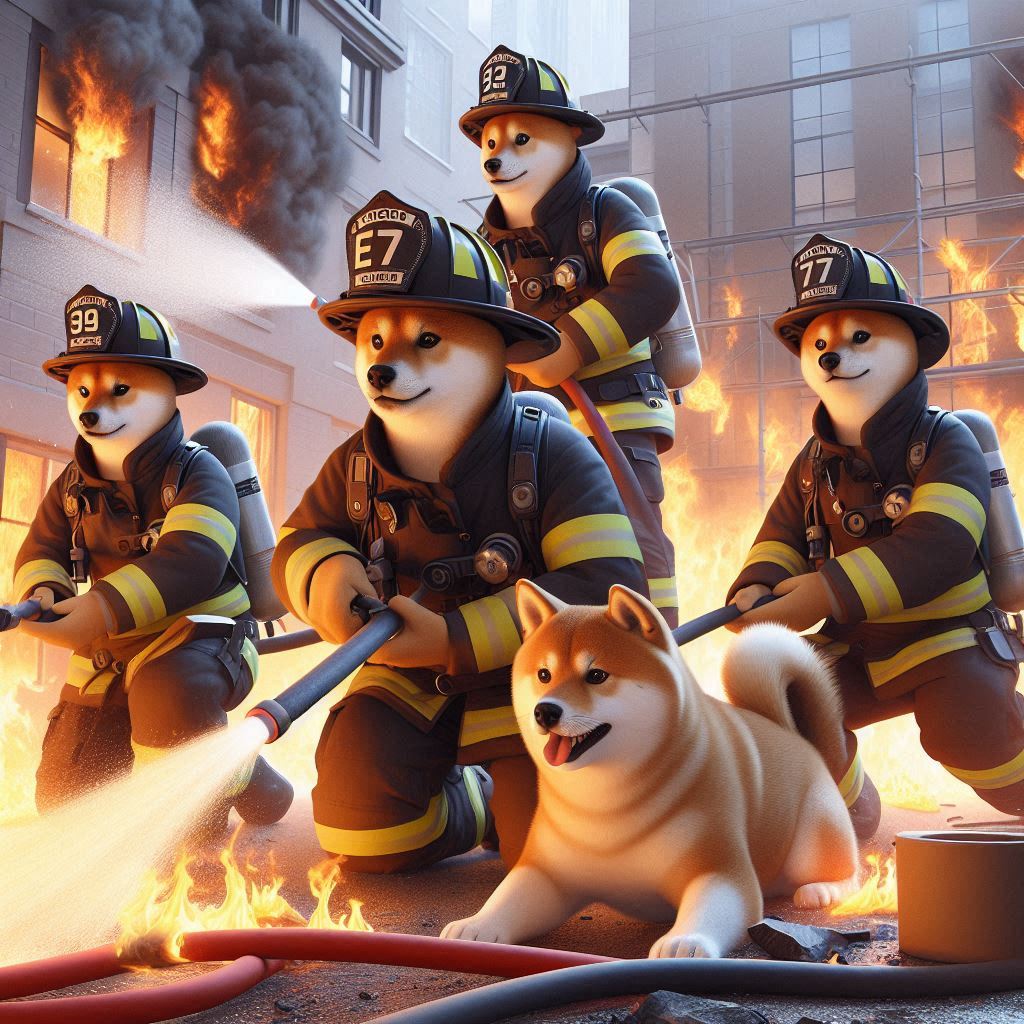 Heroic FireFighterDog